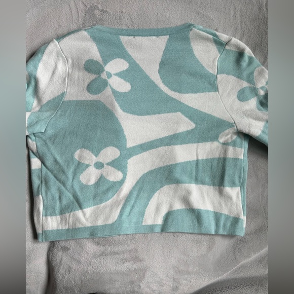 Flower button up cardigan women’s - Picture 3 of 3